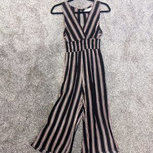 Nectar Clothing Cropped Flowy Jumpsuit
